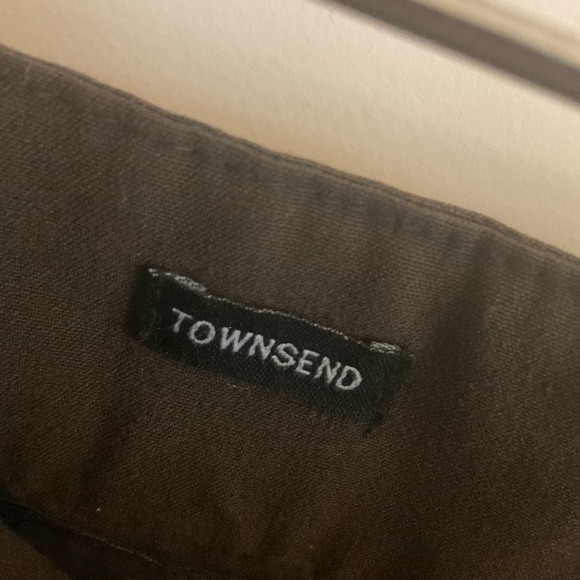 AB Studio - Townsend - Flat Front Wide Leg Dress Pants - Brown - Ladies Size 8 - Picture 3 of 13